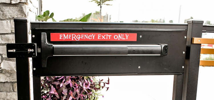 emergency push bar installation in East Porterville